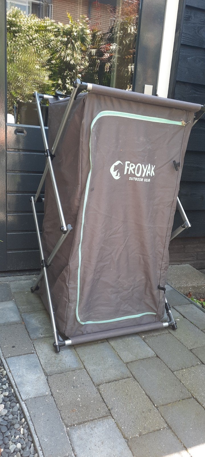 Froyak Campingkastje Inklapbaar - Plat Op Te Bergen, Caravans en Kamperen, Kampeeraccessoires, Ophalen of Verzenden, Gebruikt