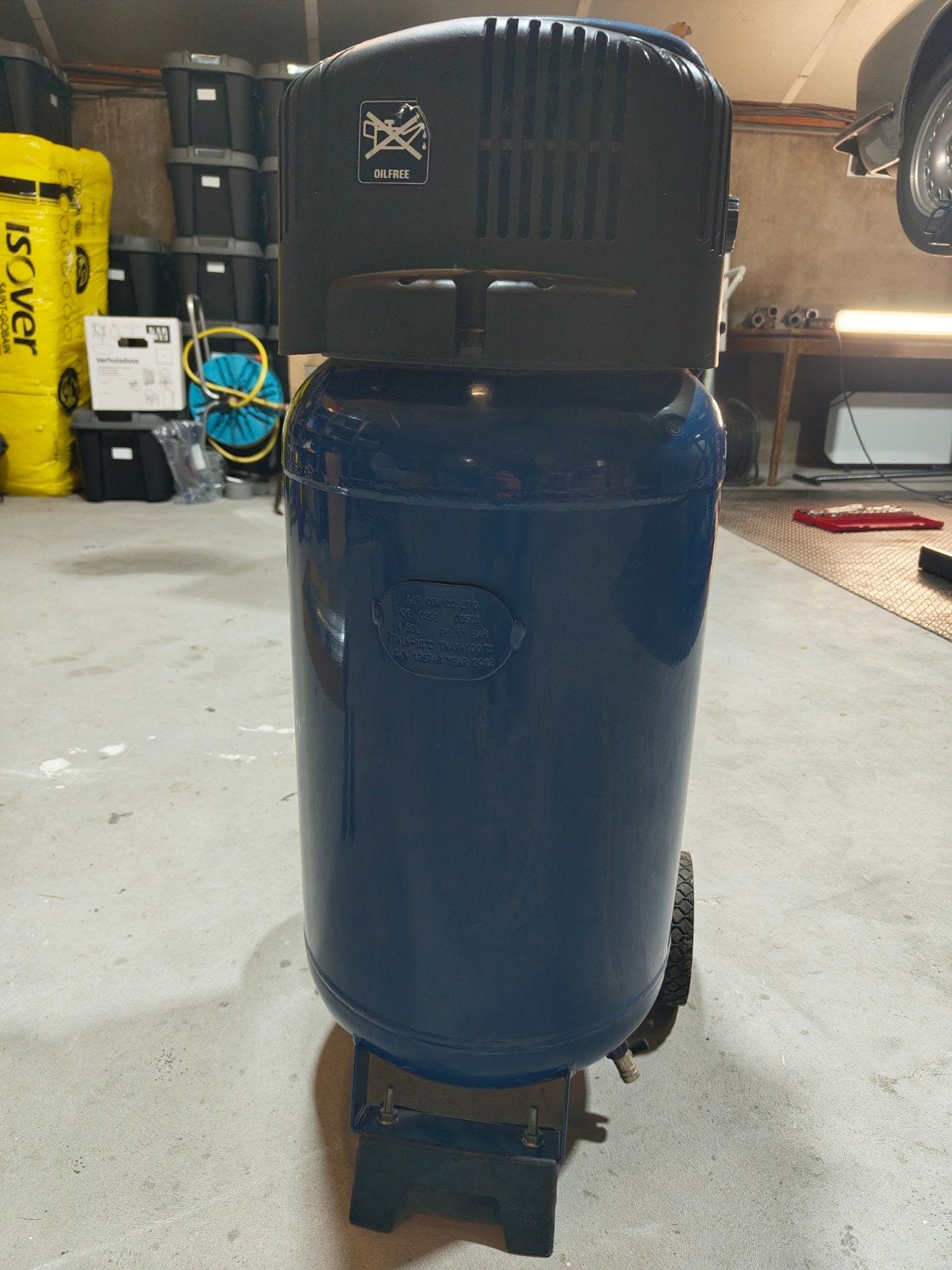 Einhell BT-AC 240/50/10 OF Compressor - Olievrij & Mobiel, Ophalen, Mobiel, Gebruikt, 10 bar of meer