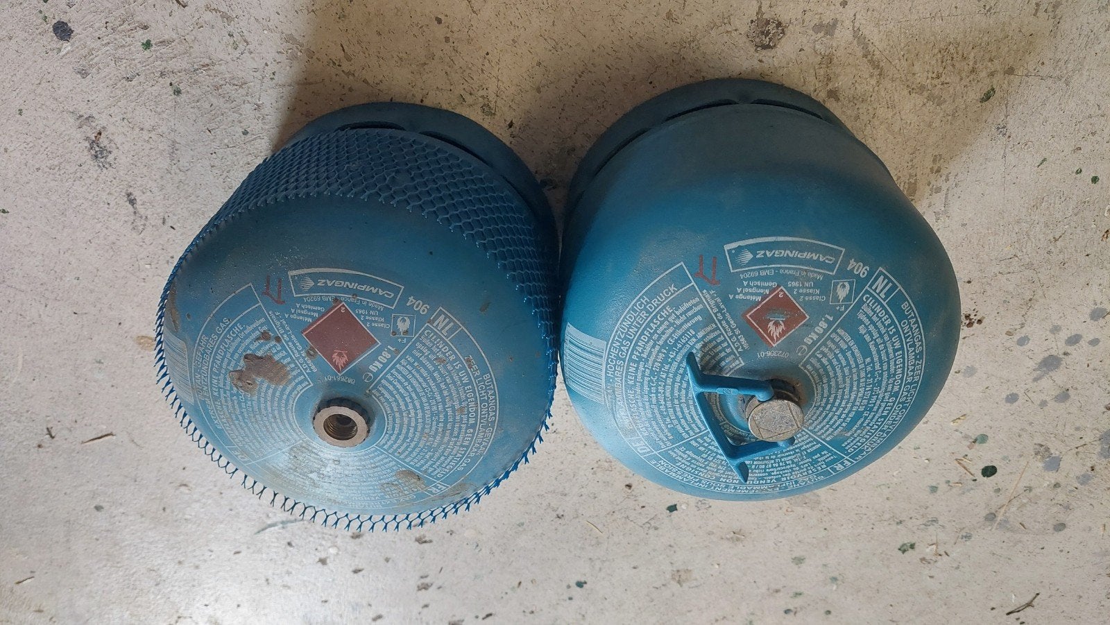 2 Campingaz gasflessen 904 - Ideaal voor kamperen, Ophalen of Verzenden, Gebruikt