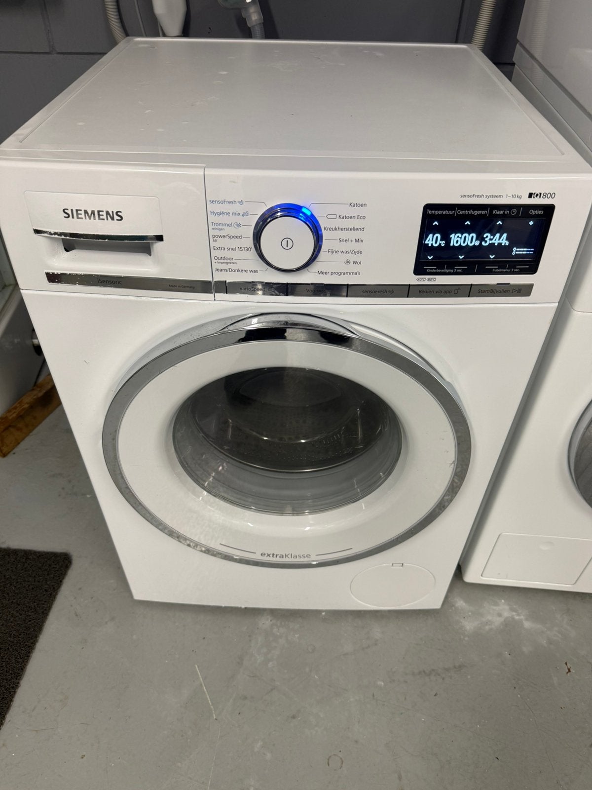 Siemens iQ800 wasmachine 10 kg – 1600 toeren, 8 tot 10 kg, Ophalen of Verzenden, 85 tot 90 cm, 1600 toeren of meer
