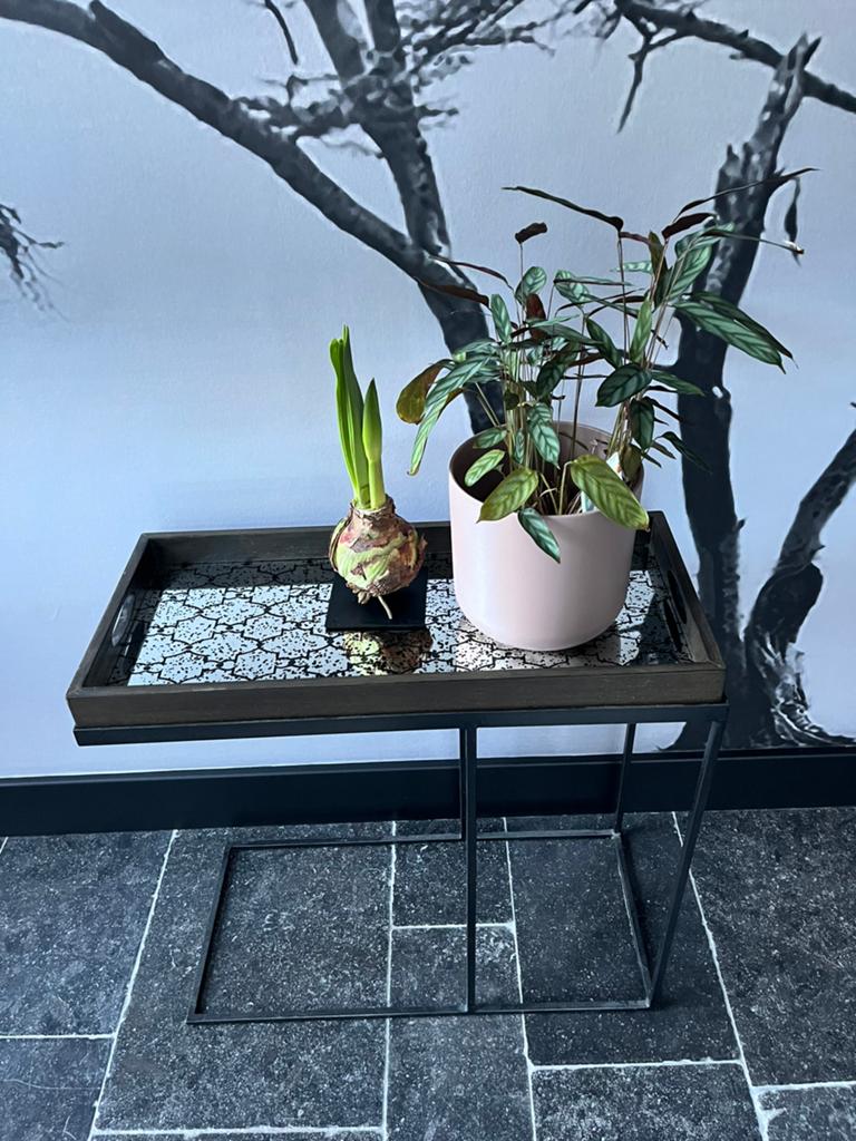 Notre monde tafel plus blad, Ophalen of Verzenden, Zo goed als nieuw, 75 cm of meer, 60 cm of meer