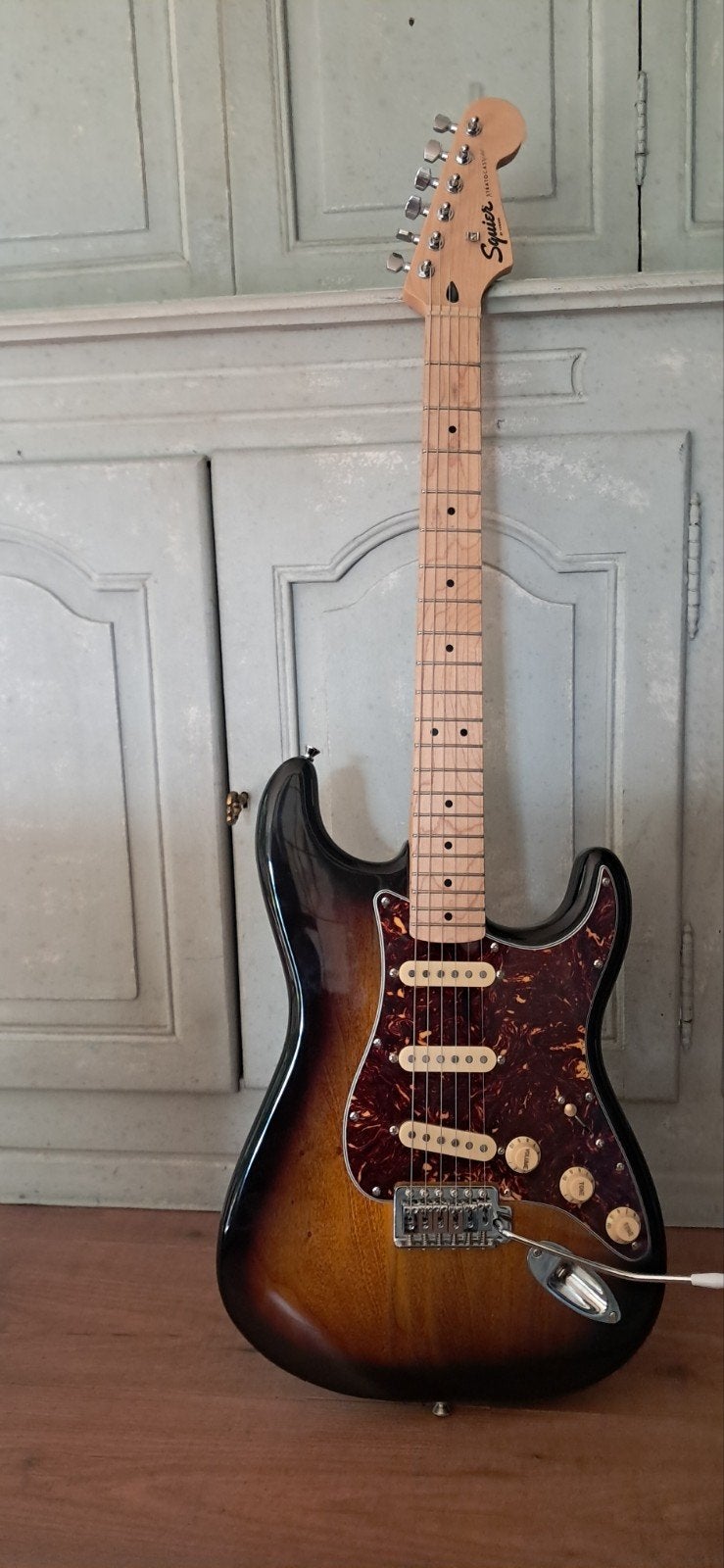 Squier stratocaster met upgrade, Ophalen of Verzenden, Solid body, Overige merken