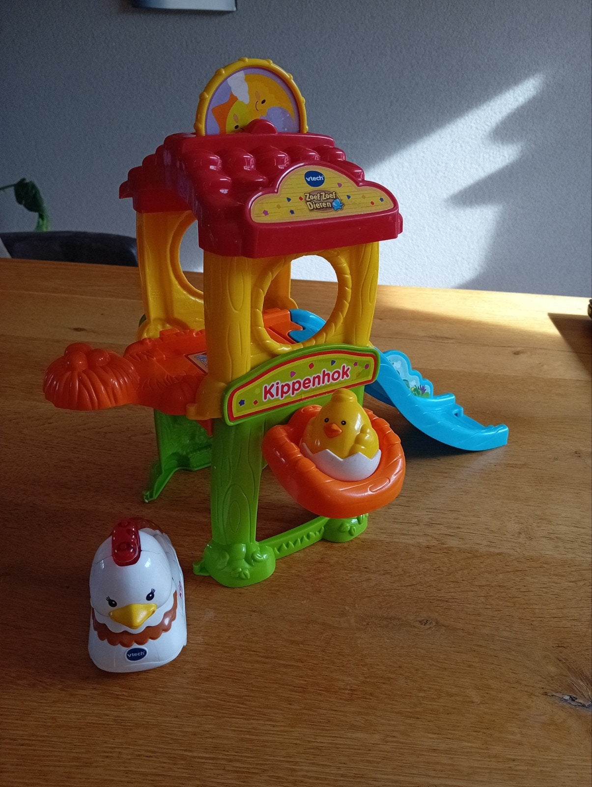 VTech Zoef Zoef Dieren Kippenhok met kip en kuiken, Ophalen of Verzenden, Zo goed als nieuw, Overige typen, Met geluid