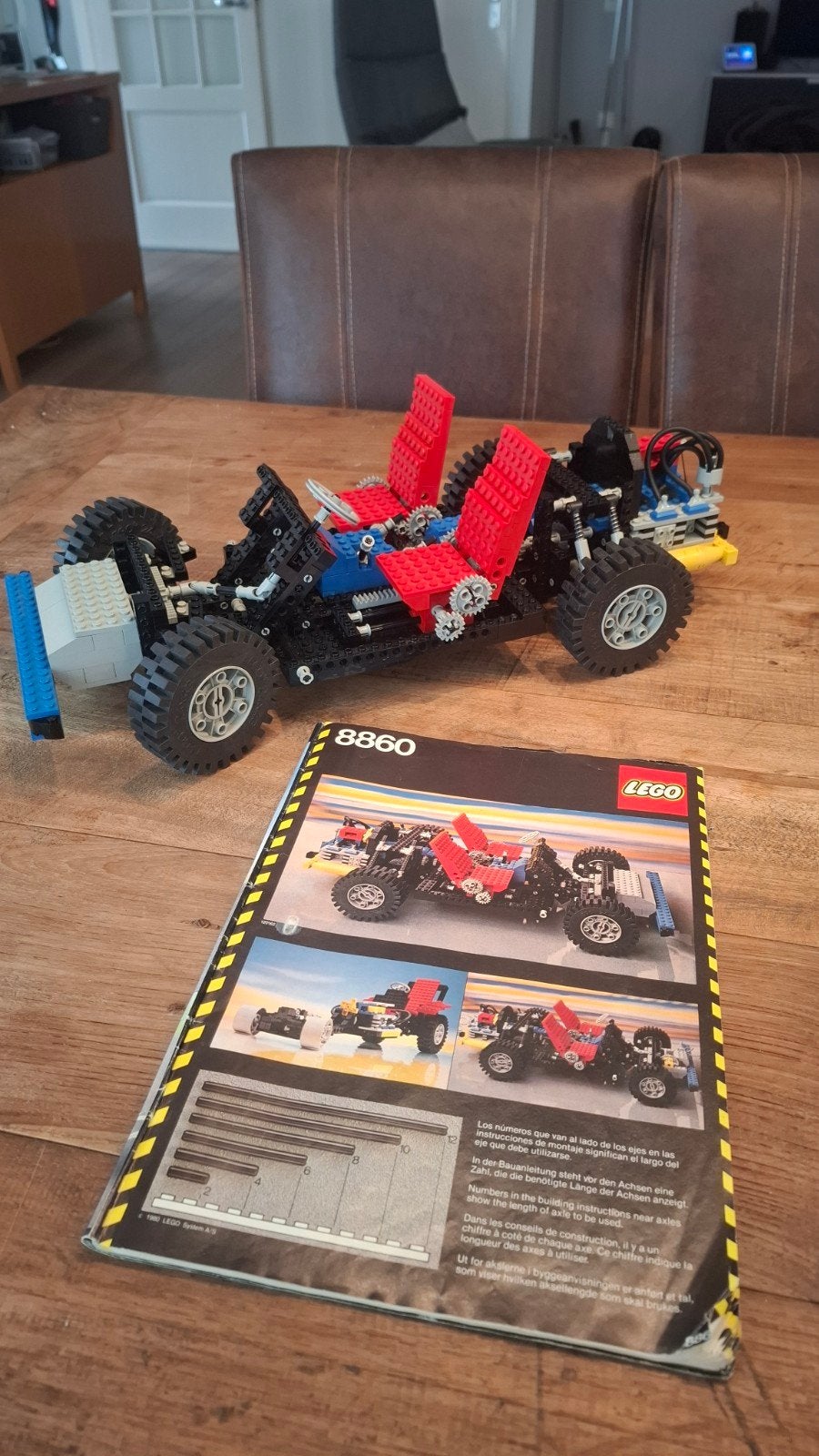 Lego Technic 8860 Auto Chassis - Vintage Set uit 1980, Gebruikt, Lego, Compleet, Ophalen of Verzenden