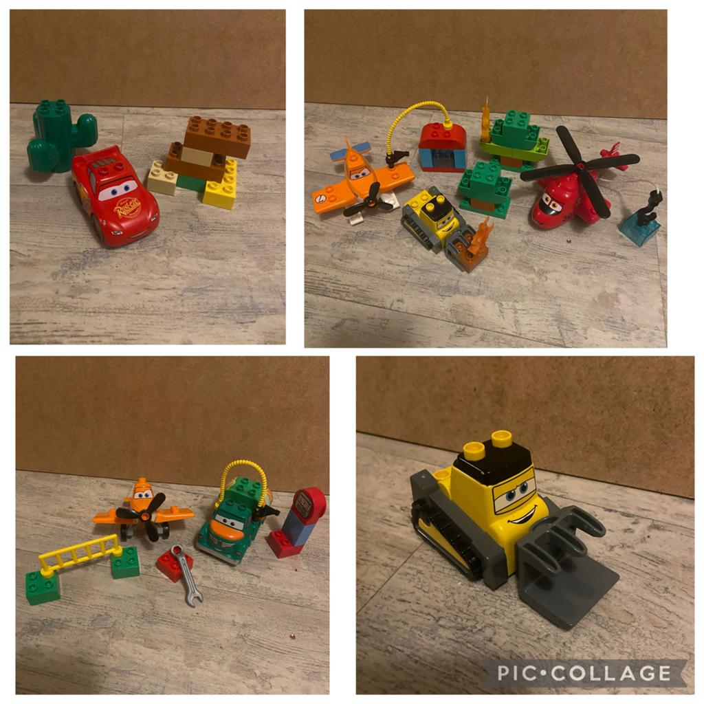 Duplo set met Cars en Planes voertuigen, Kinderen en Baby's, Speelgoed | Duplo en Lego, Ophalen of Verzenden, Zo goed als nieuw