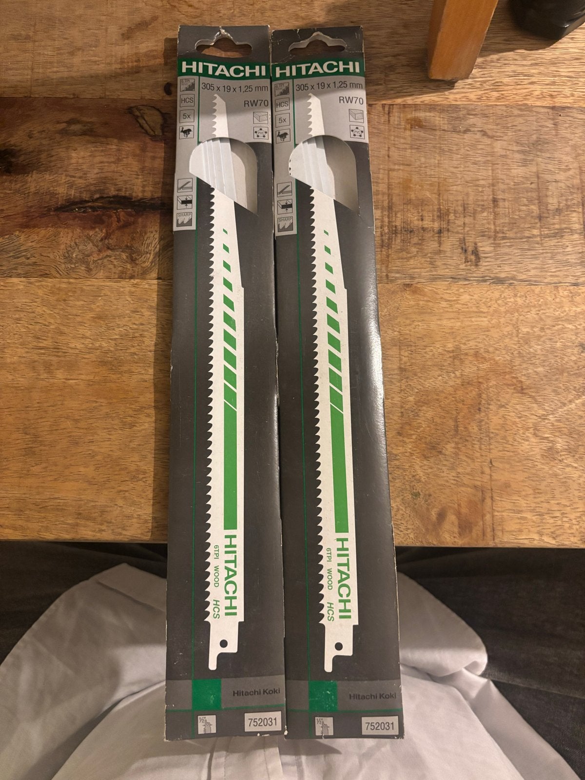 Hitachi Reciprozaagbladen 305x19x1.25mm RW70 (2 stuks), Ophalen of Verzenden, Nieuw, Reciprozaag