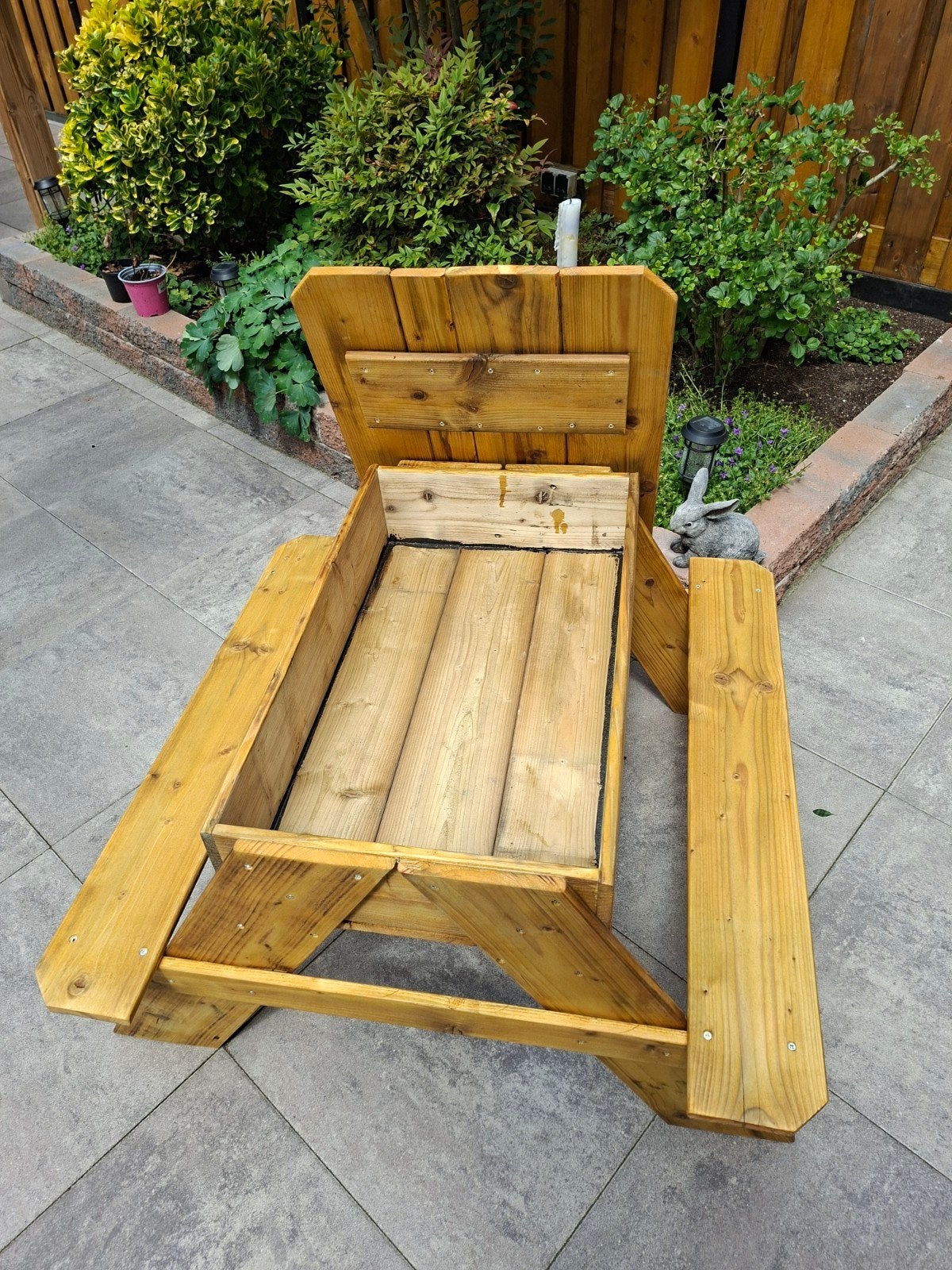 Zandbak/picknick tafel voor peuters(nieuw), Tuin en Terras, Picknicktafels, Ophalen, Nieuw, Rechthoekig, Hout