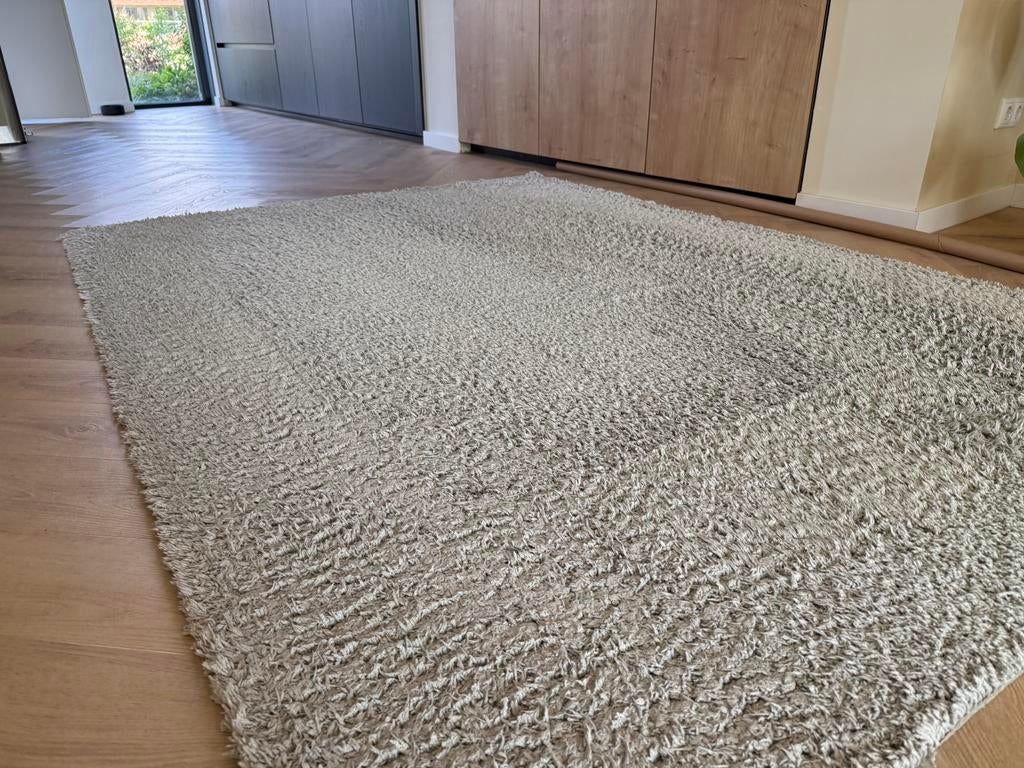 Lichtgroen / grijs kleed 230x160, Ophalen, 150 tot 200 cm, 200 cm of meer, Zo goed als nieuw