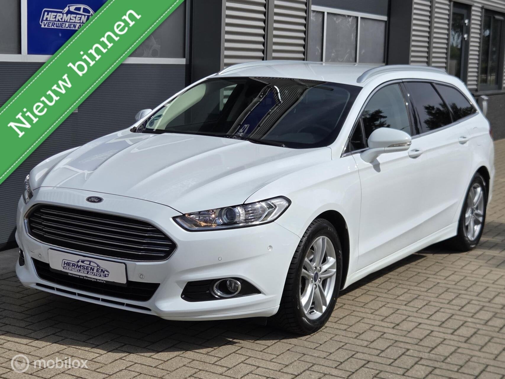 Ford Mondeo 1.5 ecoboost 165pk Titanium trekhaak, Zwart, 4 cilinders, Wit, 165 pk