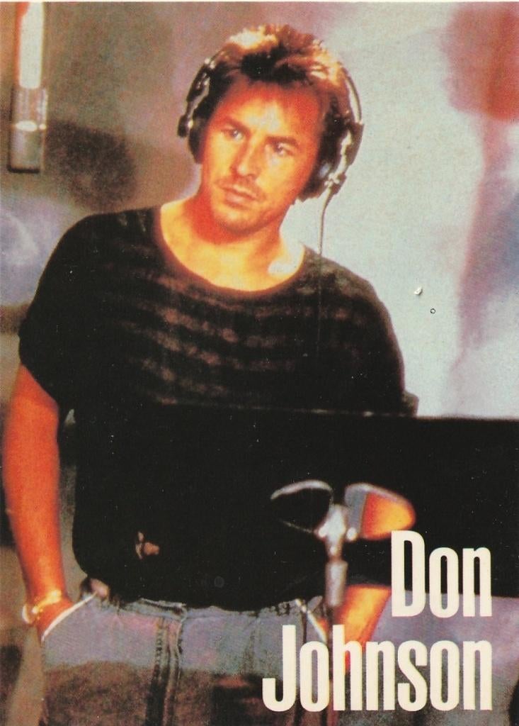 DON JOHNSON JAREN 80 ZEER MOOIE OUDE KAART Kl662, Verzamelen, Ophalen of Verzenden, 1980 tot heden, Ongelopen, Sterren en Beroemdheden