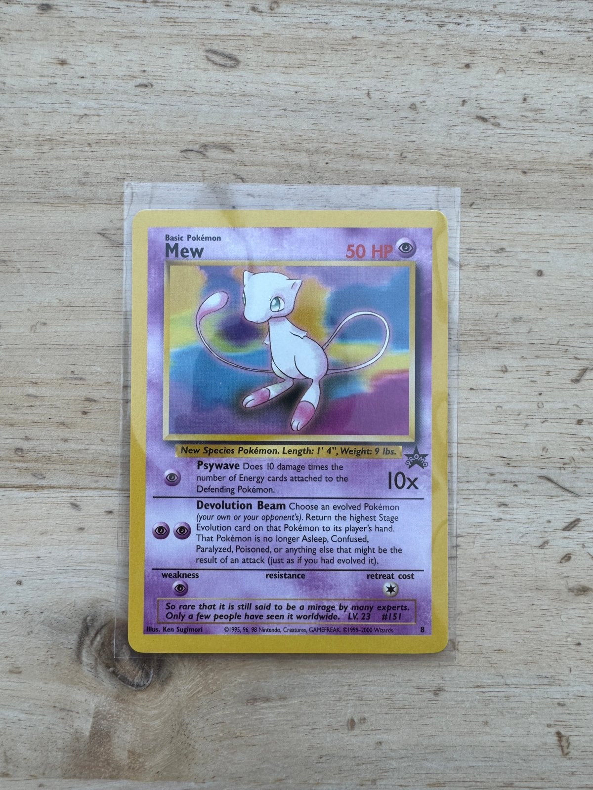 Pokémon Mew Black Star Promo near mint #8, Hobby en Vrije tijd, Ophalen of Verzenden, Zo goed als nieuw, Losse kaart