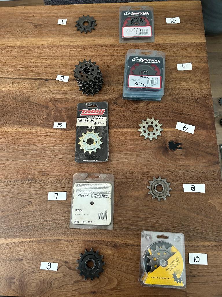 Voortandwiel Honda CR/CRF/XR/XL/XLR/TRX/CRM/CB, Ophalen of Verzenden
