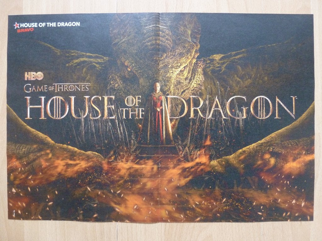 Poster Game of Thrones House of The Dragon Mike Singer Bravo, Verzamelen, Posters, Ophalen of Verzenden, Nieuw, A1 t/m A3, Film en Tv
