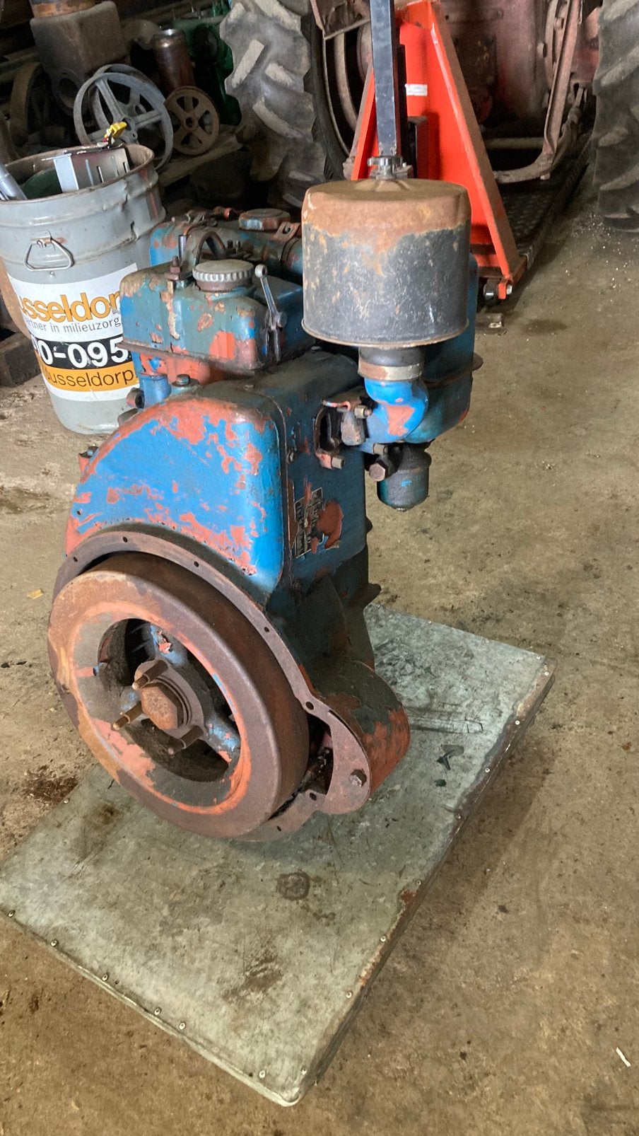 Lister diesel met waterpomp zit werk aan, Doe-het-zelf en Verbouw, Motoren, Ophalen, Gebruikt, Dieselmotor, 1400 tot 1800 rpm