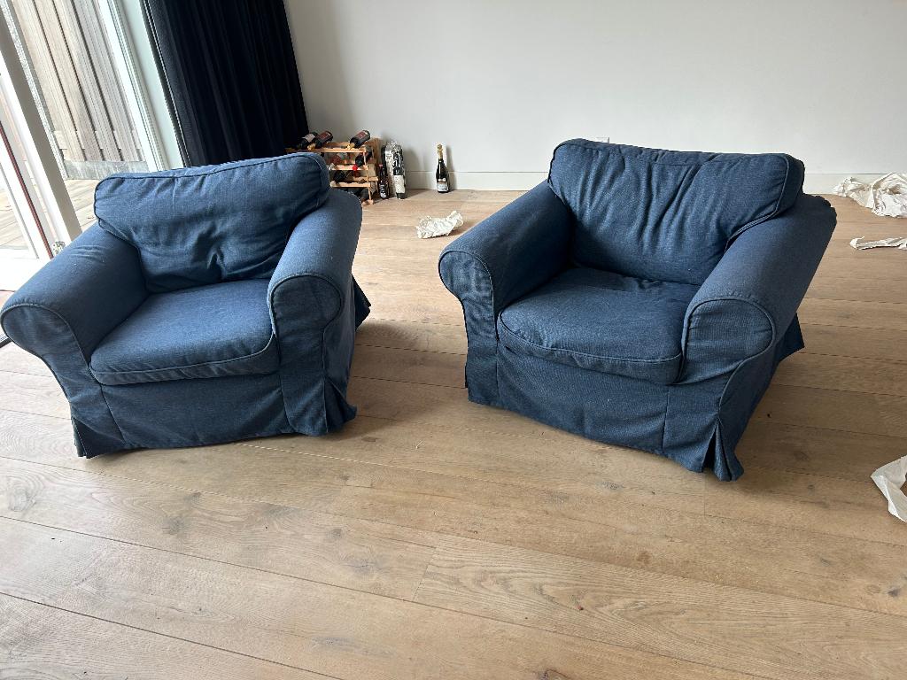 Twee Ikea ektorp stoelen, Ophalen, Overige materialen, Gebruikt, Twee