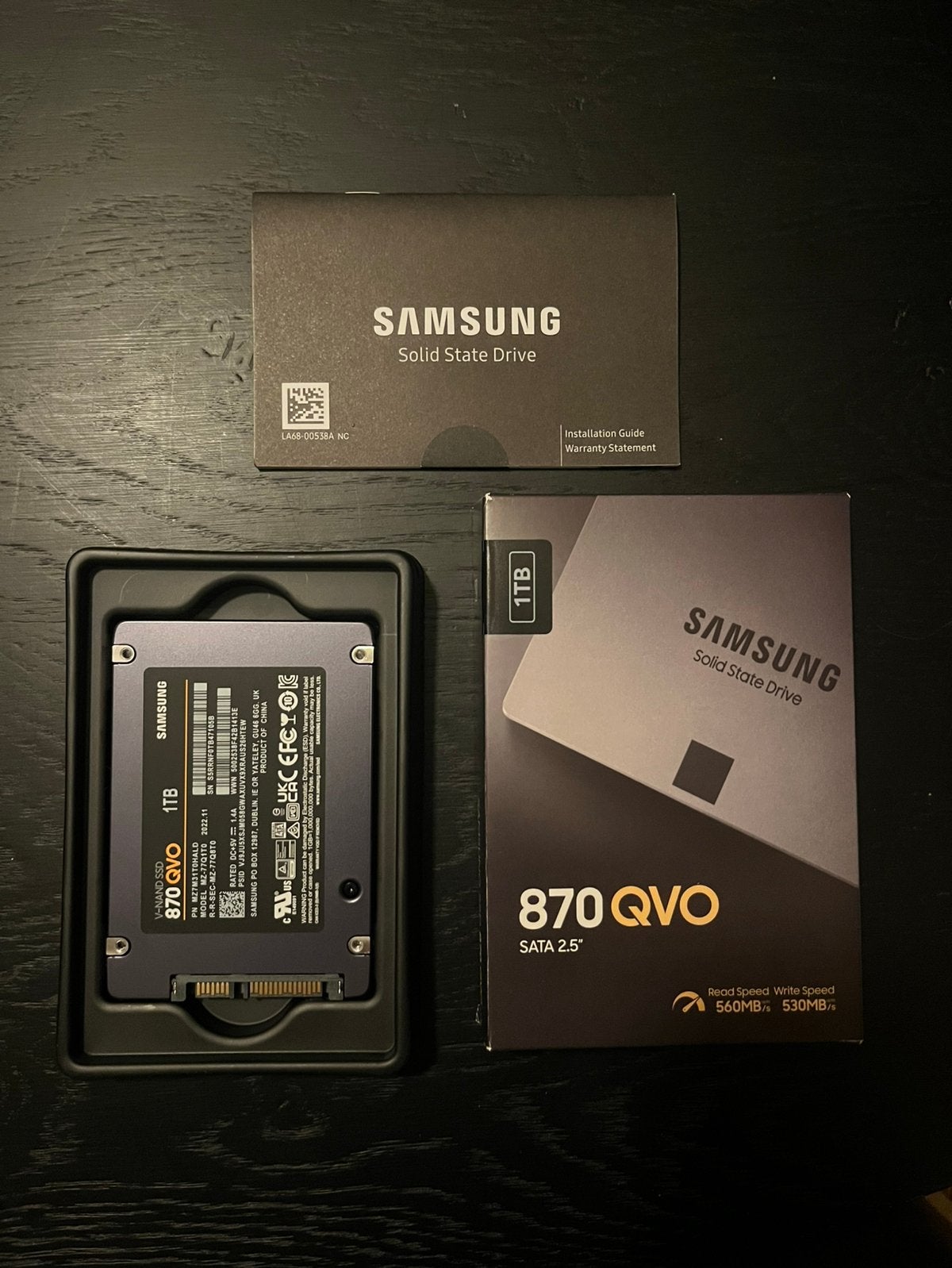 Samsung 870 QVO 1TB SSD, Computers en Software, Intern, Ophalen of Verzenden, Zo goed als nieuw, 1TB