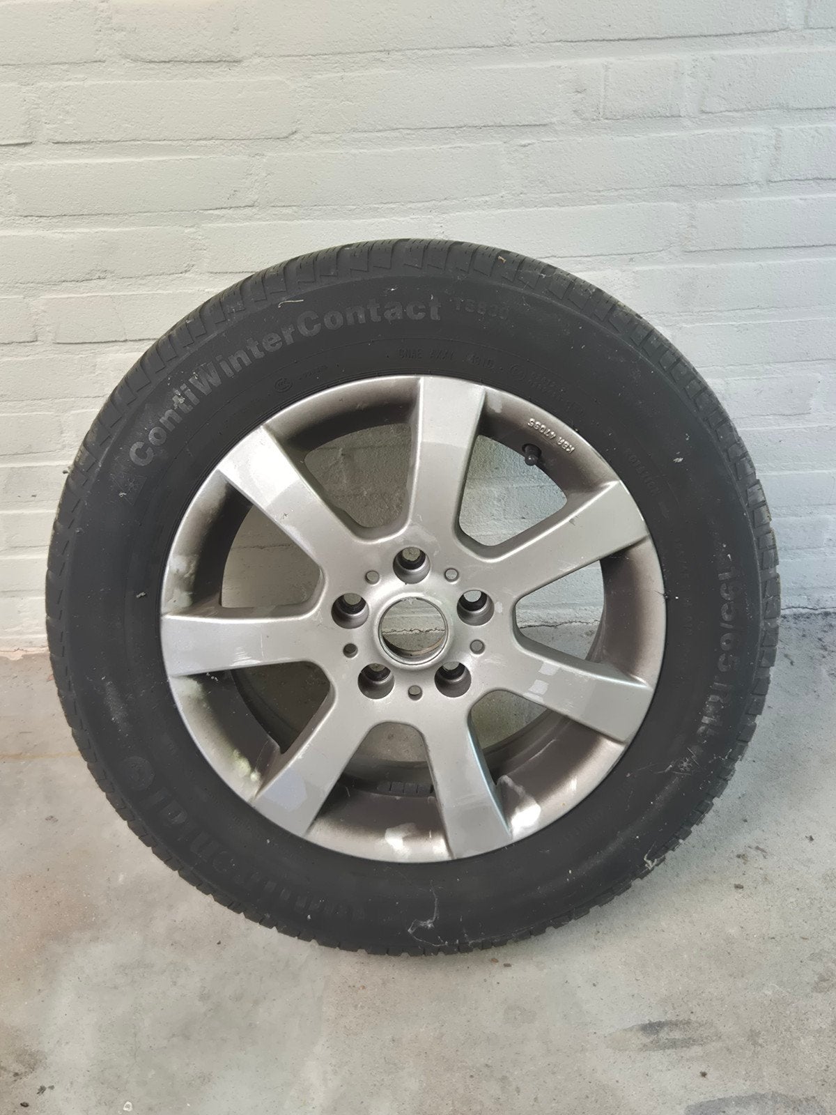 ContiWinterContact Winterband met Velg - 16 inch, Ophalen, Gebruikt, 16 inch, Banden en Velgen