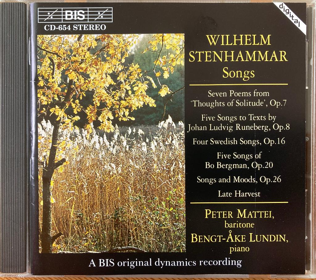 Stenhammer | Songs | Peter Mattei, Ophalen of Verzenden, Modernisme tot heden, Gebruikt, Vocaal