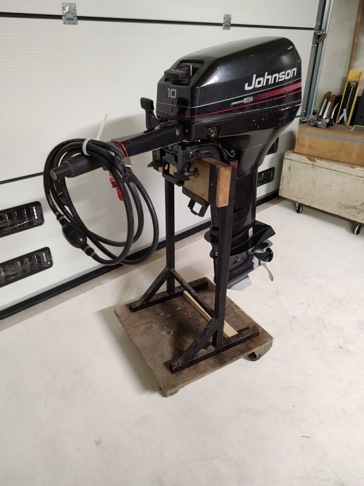 Johnson 10 pk buitenboordmotor, Ophalen, Gebruikt, 5 tot 10 pk, Buitenboordmotor