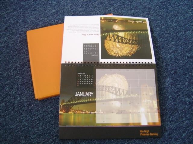 ABN Amro India van Gogh prefered banking tafel kalender 2010, Diversen, Ophalen of Verzenden, Maandkalender, Zo goed als nieuw