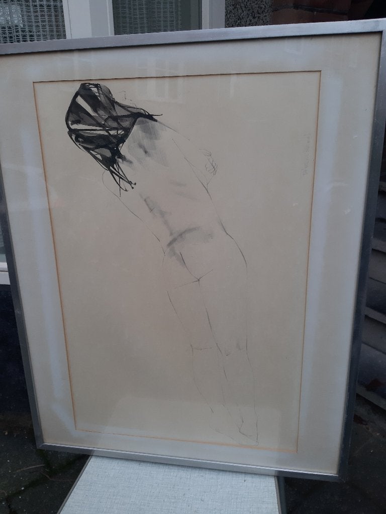Naakte vrouwen van Patrick O'Regan. 2 de soort, Nude Study,, Antiek en Kunst, Ophalen, Tekening, Handgemaakt