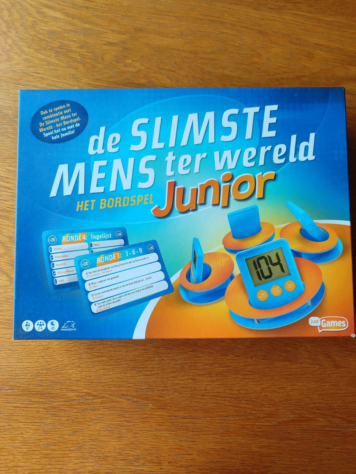 De Slimste Mens Junior Bordspel, Hobby en Vrije tijd, Gezelschapsspellen | Bordspellen, Drie of vier spelers, Ophalen of Verzenden