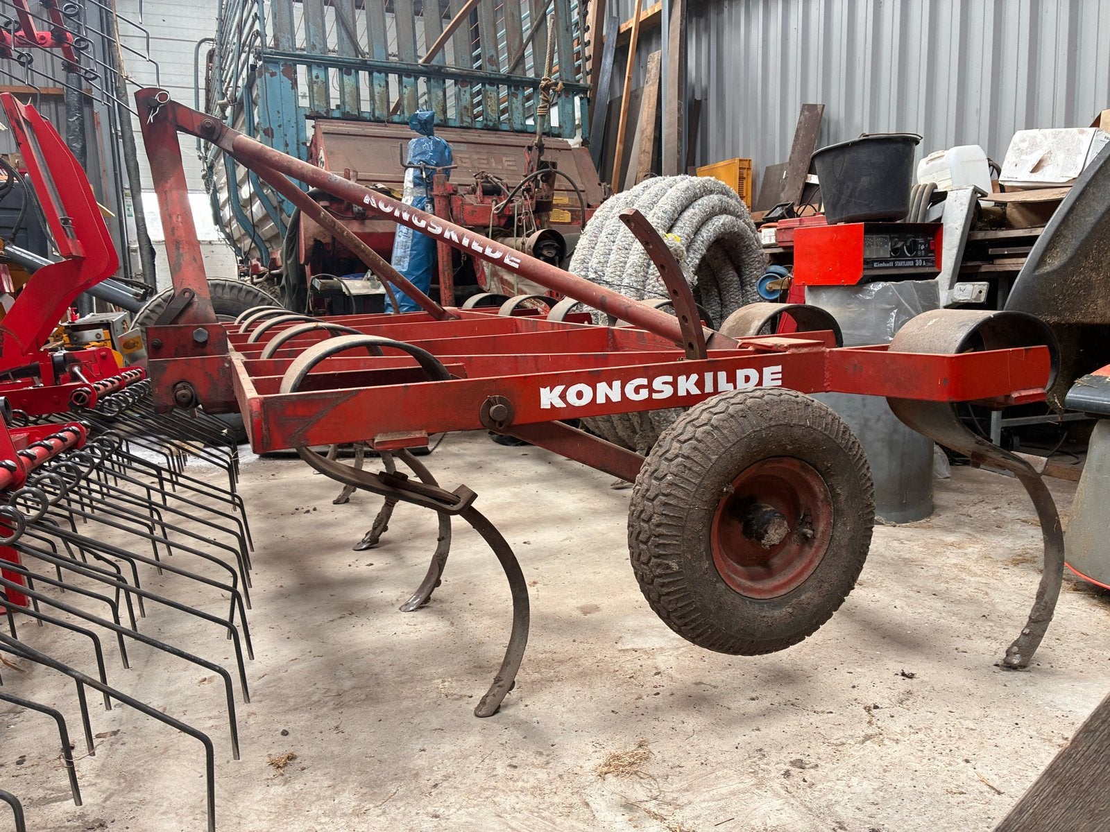 Kongskilde triltand Cultivator, Ophalen, Akkerbouw, Grondbewerking