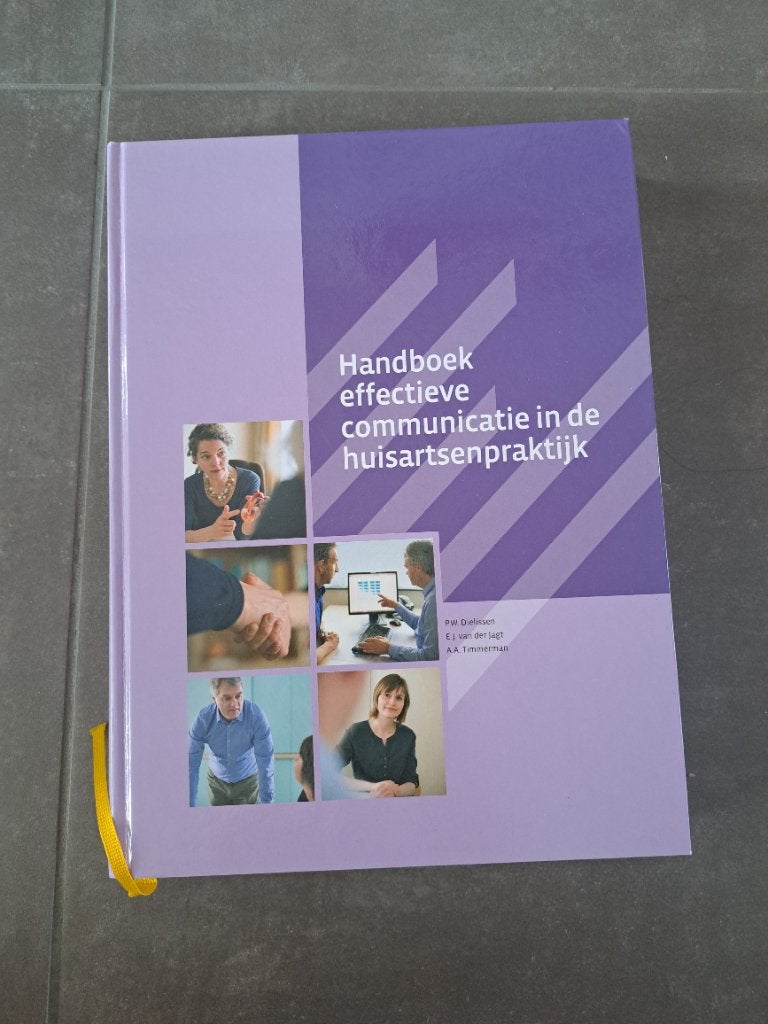Handboek effectieve communicatie in de huisartsenpraktijk, Ophalen of Verzenden, Alpha, Zo goed als nieuw, HBO
