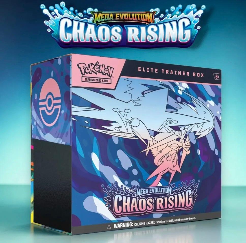 Chaos Rising ETB / Mega Evolution Pokémon TCG, Hobby en Vrije tijd, Verzamelkaartspellen | Pokémon, Ophalen of Verzenden, Nieuw