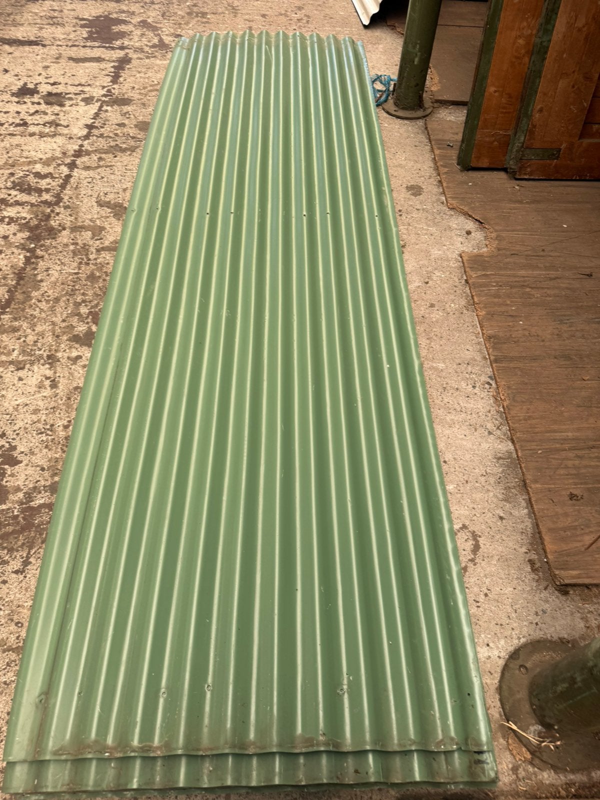 Golfplaten van metaal 0,86x3,55, Gebruikt, Zwart, Ophalen of Verzenden, Minder dan 5 m²