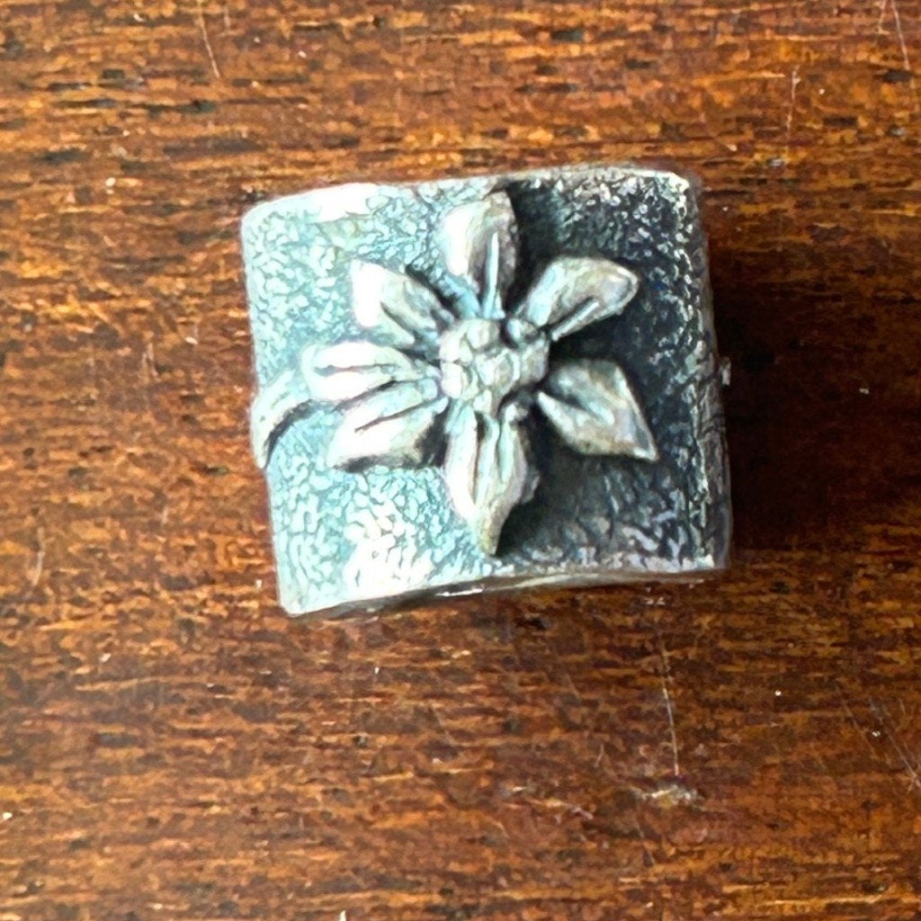 Zilveren Pandora bedel, kerstster, bloem, Verzenden, Pandora, Zo goed als nieuw, 1 bedel