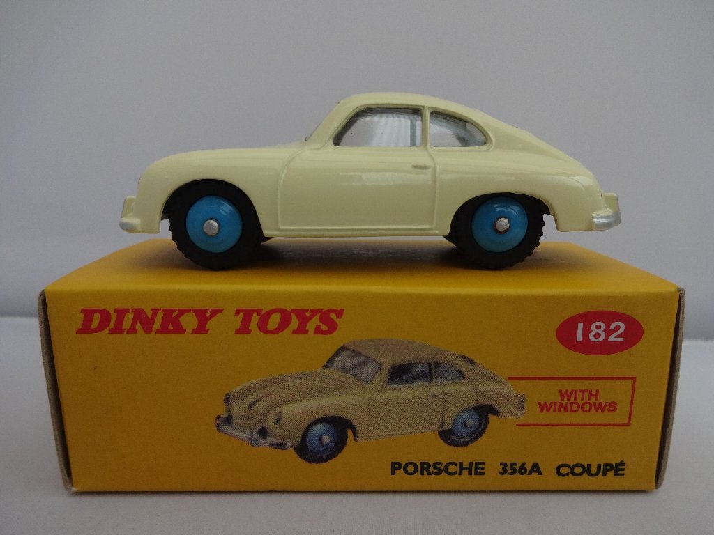 Porsche 356A Coupé beige nr: 182 van Dinky Toys 1:43, Hobby en Vrije tijd, Modelauto's | 1:43, Ophalen of Verzenden, Nieuw, Auto