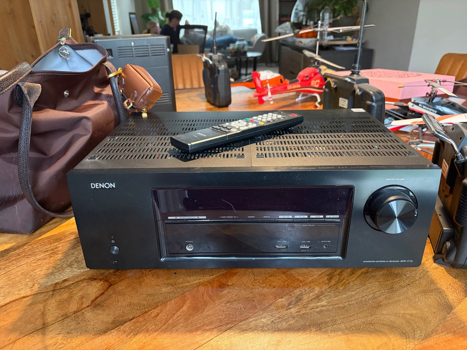 Denon AVR-1713 AV-receiver, Ophalen, Gebruikt, Denon, 60 tot 120 watt