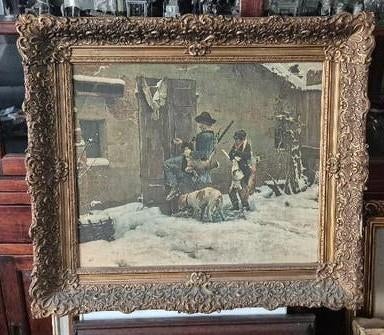 Oud schilderij gesigneerd Quadrone 90Doekmaat is 62 x 51, Ophalen of Verzenden