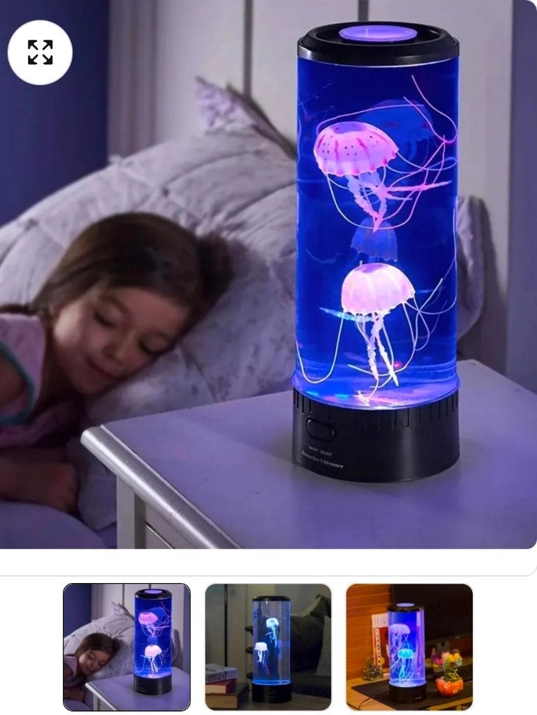 2x Jellyfish lamp met afstandsbediening, Ophalen, Kunststof, Gebruikt, Meerkleurig