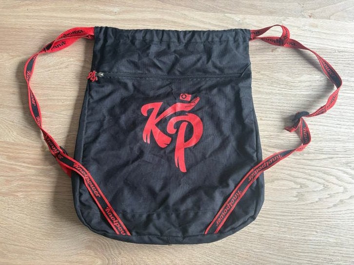 Enzo Knol Knolpower rugtas - Rood met zwart, Overige merken, Gebruikt, 25 tot 40 cm, Ophalen of Verzenden