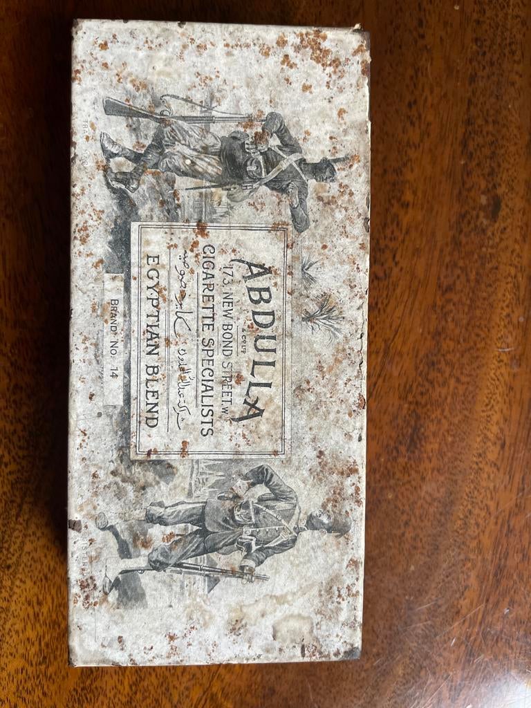 Vintage Abdulla Egyptian Blend Sigarettenblikje, Ophalen of Verzenden, Gebruikt