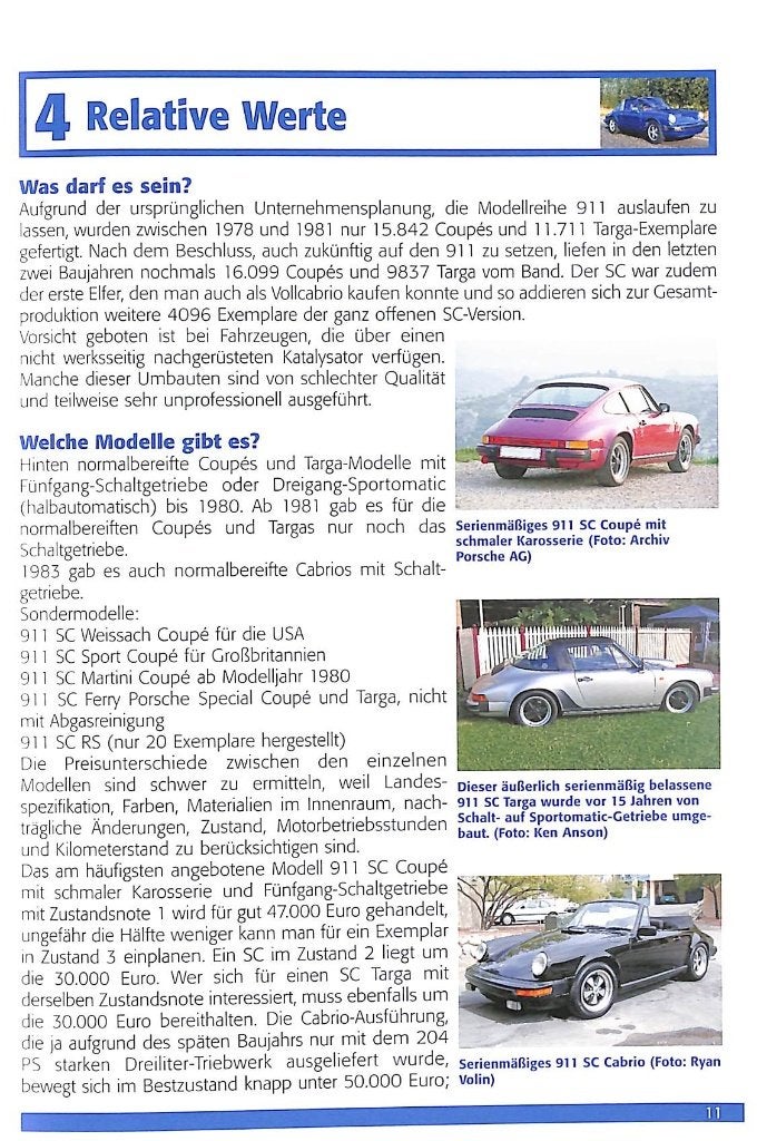 Porsche 911 SC Alle Modelle von 1978-1983, Verzenden