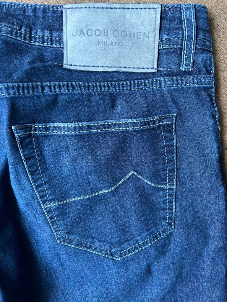 Jacob Cohen Nick jeans maat 36, valt kort, Ophalen of Verzenden, Gedragen, Blauw, W36 - W38 (confectie 52/54)