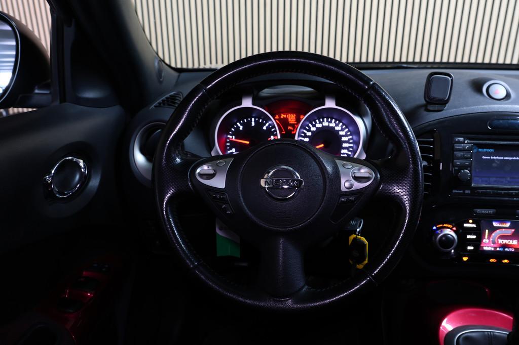 Nissan Juke 1.5 dCi CRUISE CLIMA BT "13 (bj 2013), Auto's, Nissan, Euro 5, 4 cilinders, Leder en Stof, Zwart