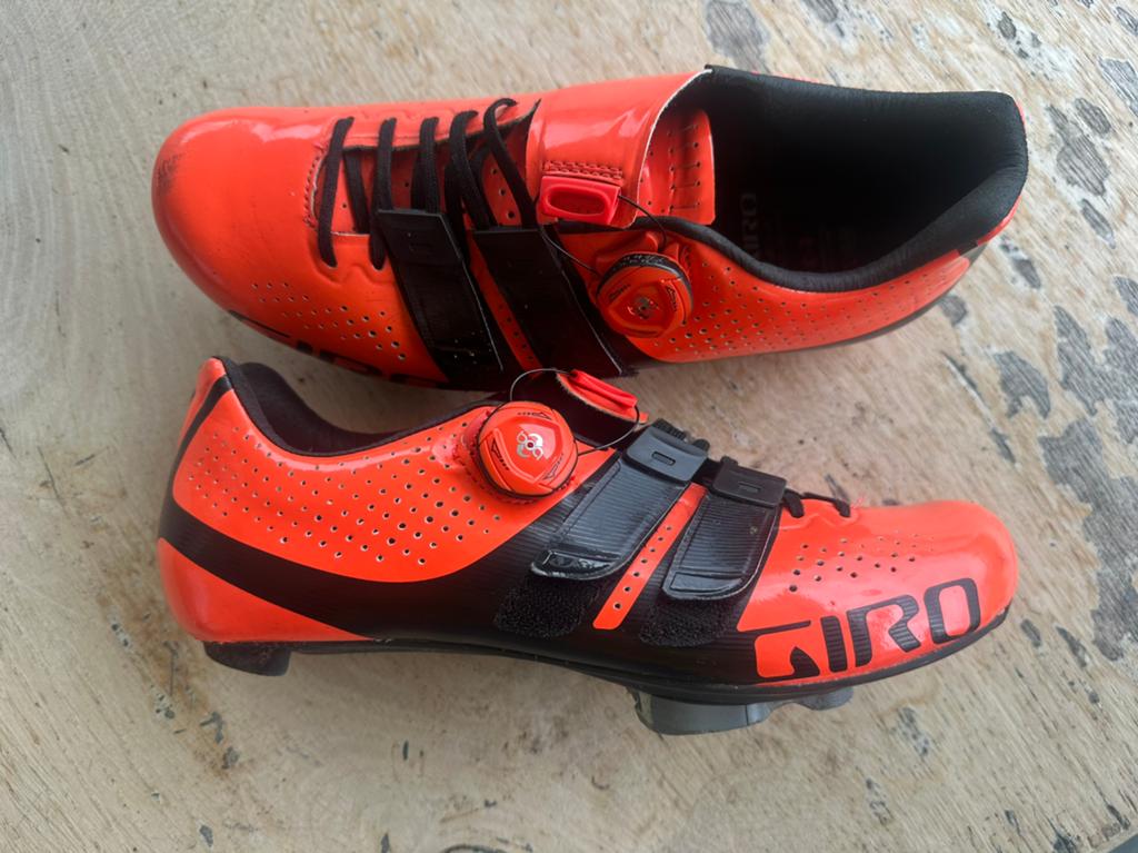 Giro Factor Techlace fietsschoenen - maat 41 Oranje, Ophalen, Gebruikt, Kleding