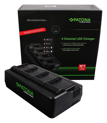 Premium 4-fold Charger Canon EOS C200 C300 Mark II XF705, Verzenden, Nieuw