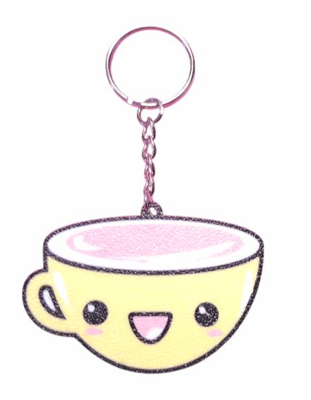 Sleutel- of tas hanger THEEKOPJE cute KAWAII origineel, Nieuw, Eveline@pimpschuur.nl, Pimpschuur.nl, Boris Pasternak-erf 201 3315BT Dordrecht