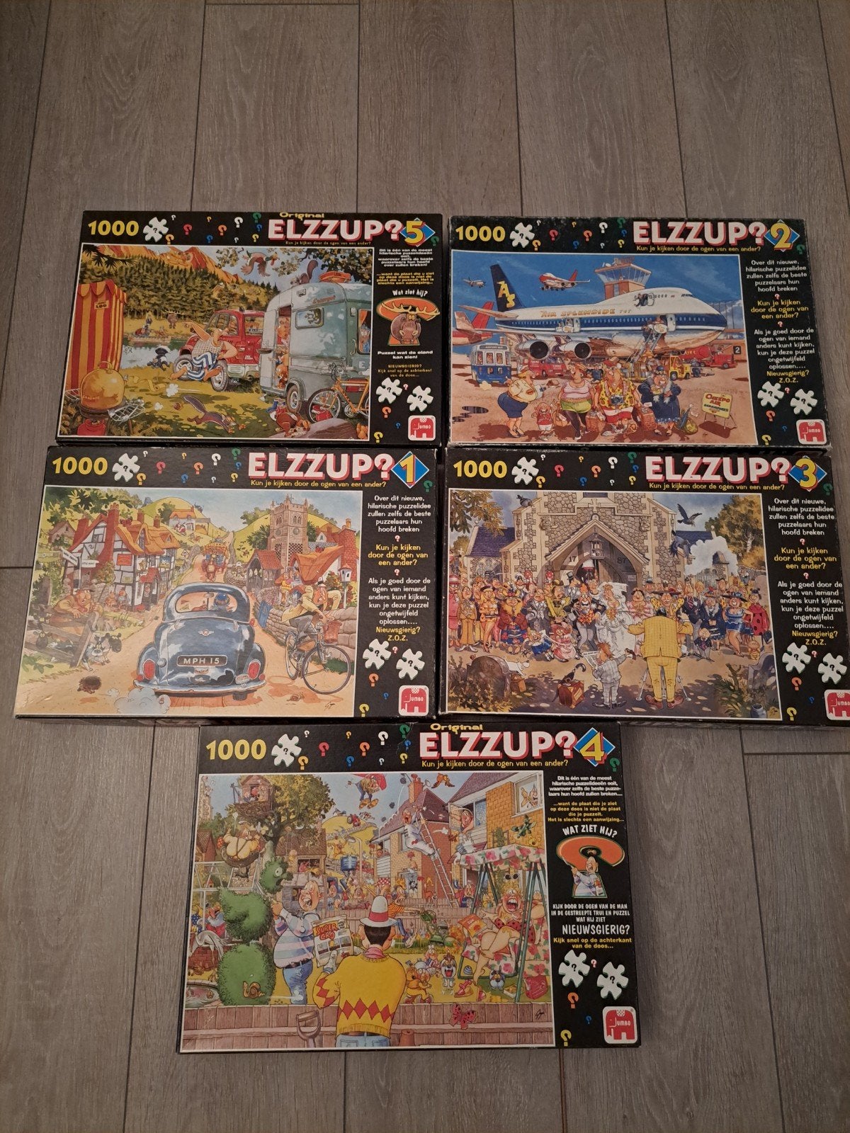 Elzzup complete selectie, Hobby en Vrije tijd, Denksport en Puzzels, Ophalen of Verzenden, 500 t/m 1500 stukjes, Zo goed als nieuw