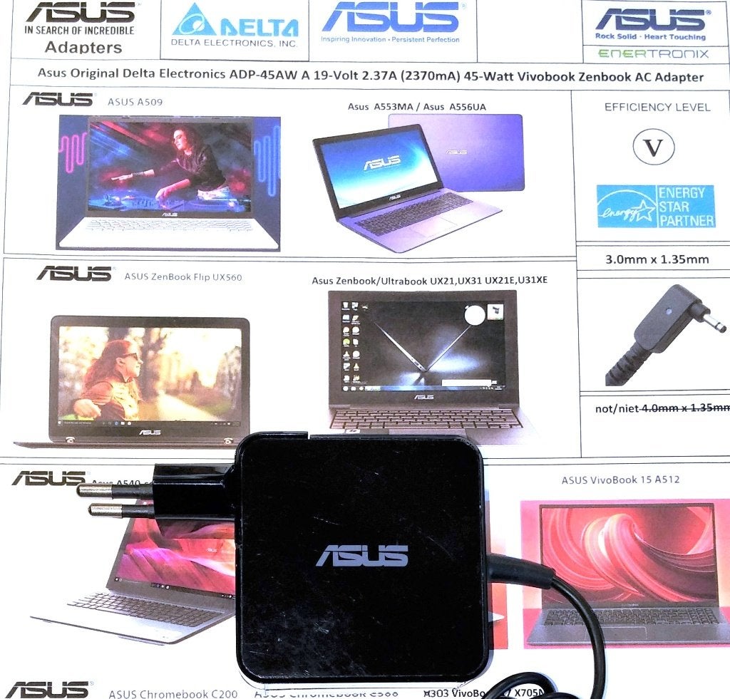 Asus ZenBook UX21E UX31E 19V Transformer T200 T300 Adapter