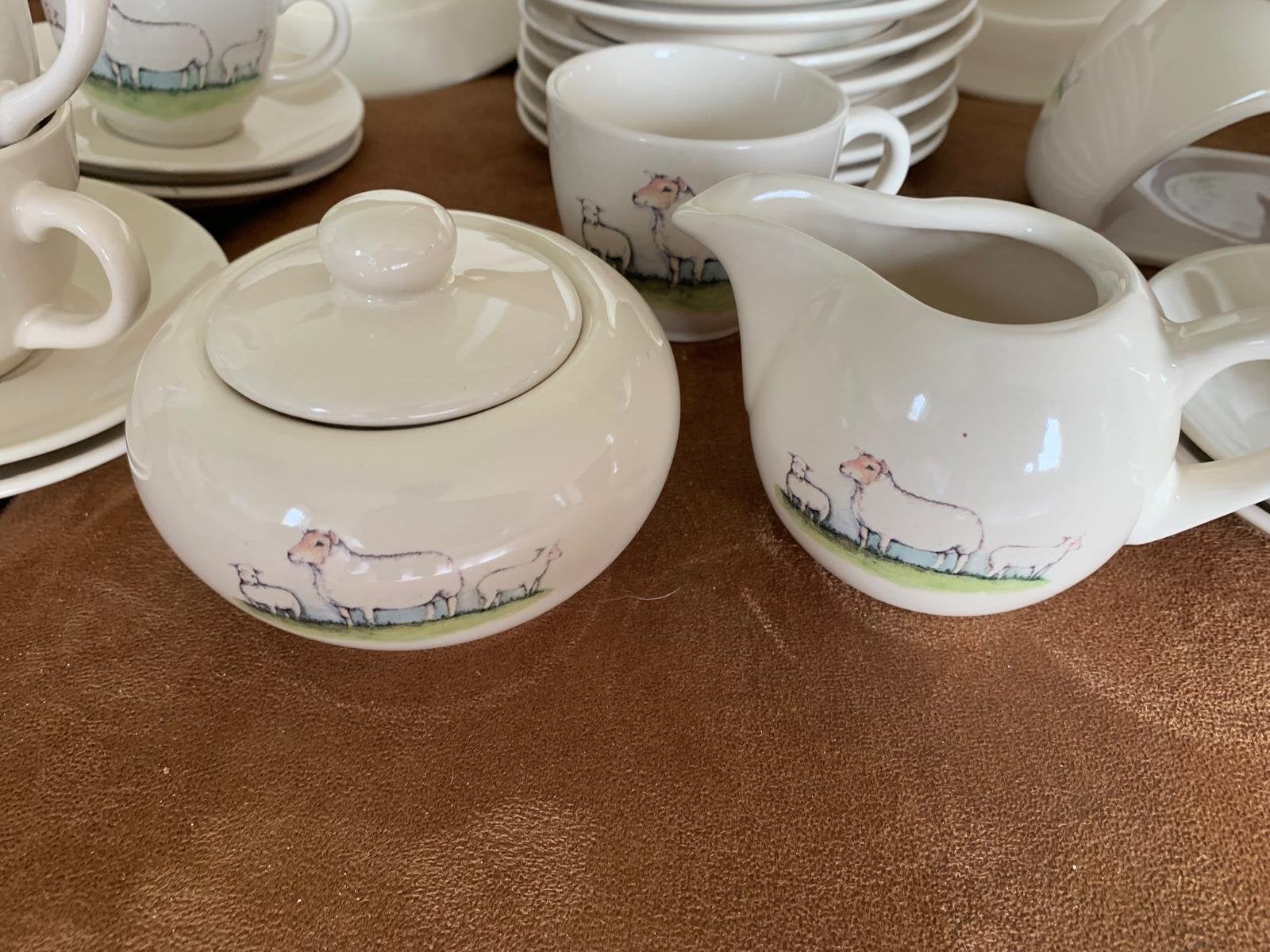 Compleet Schapen Servies - Voor 'Het Schaap', Antiek en Kunst, Ophalen
