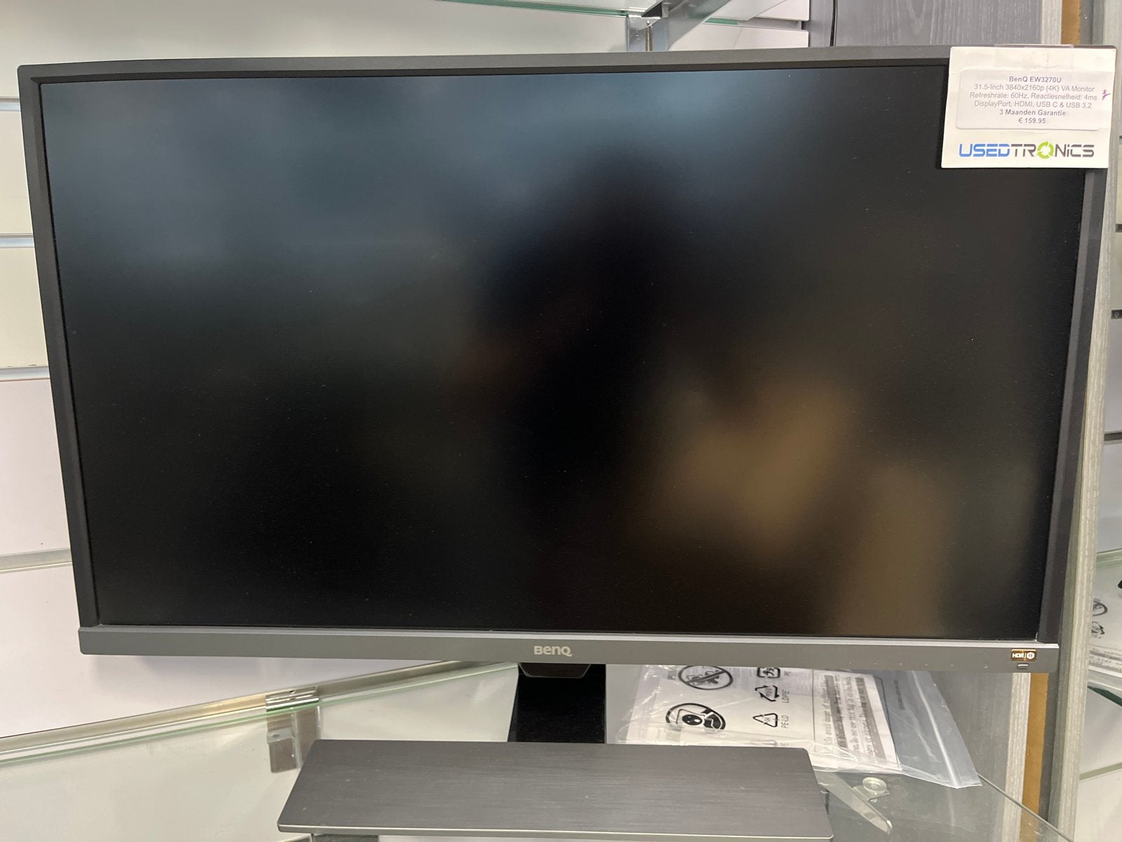 BenQ EW3270U 31.5-inch 4K VA Monitor - Gebruikt, Gebruikt, 3 tot 5 ms, VA, Ophalen of Verzenden