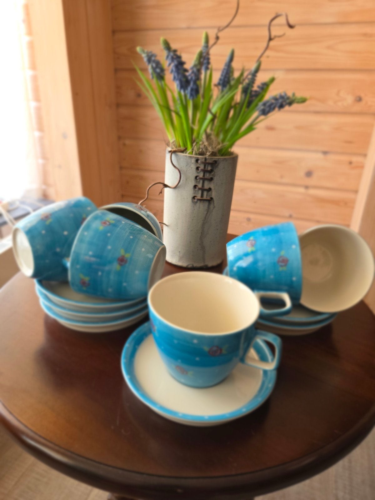 Froukjes servies, 6 kop kopjes en schotel schotels, cappucci, Overige merken, Nieuw, Ophalen of Verzenden, Overige stijlen