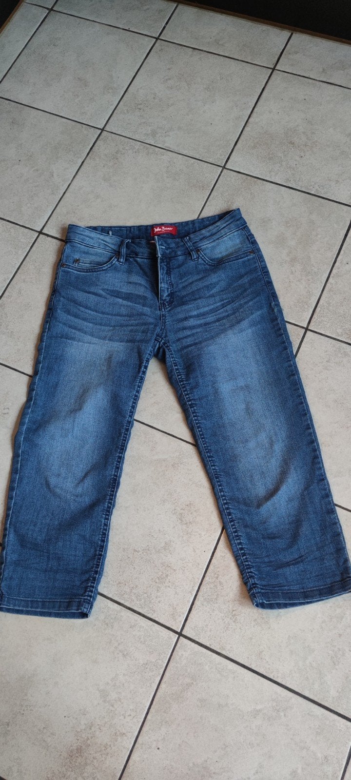 John Baner drie kwart broek maat 38, Ophalen of Verzenden, Zo goed als nieuw, Blauw, W30 - W32 (confectie 38/40)