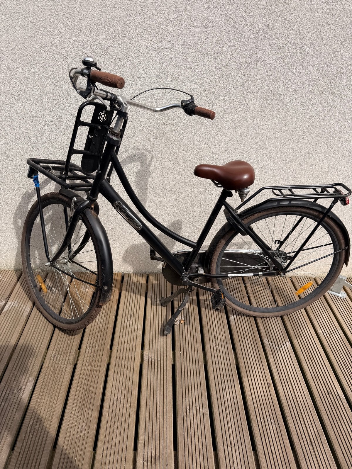 Popal Daily Dutch Basic Damesfiets - Zwart, Fietsen en Brommers, Fietsen | Dames | Damesfietsen, Terugtraprem, 50 tot 53 cm, Ophalen